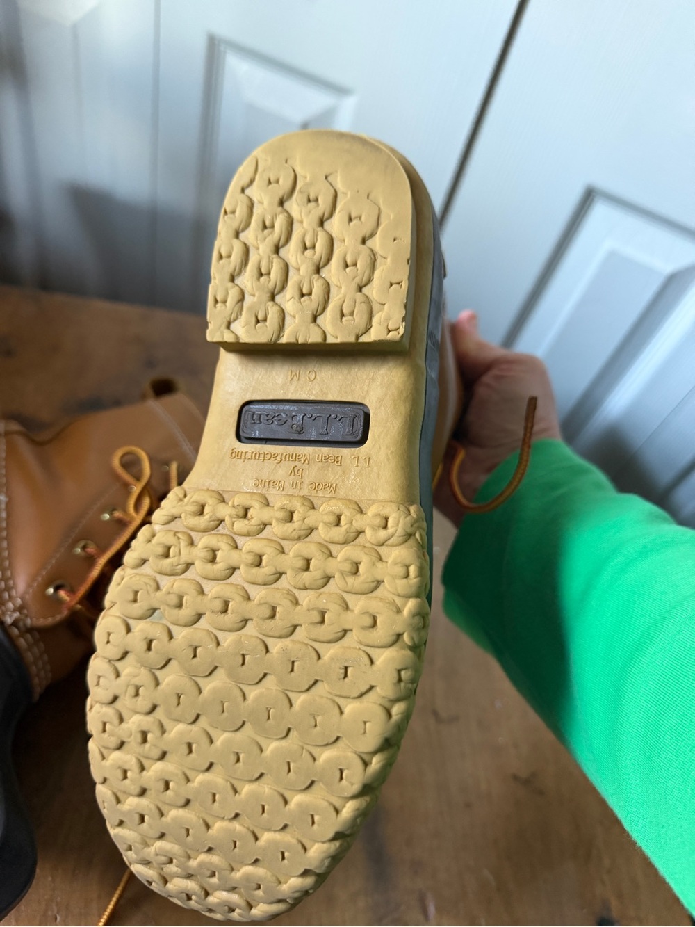 L.L. Bean Brown Leather and Dark Brown Rubber Duck Boots - Picture 7 of 8